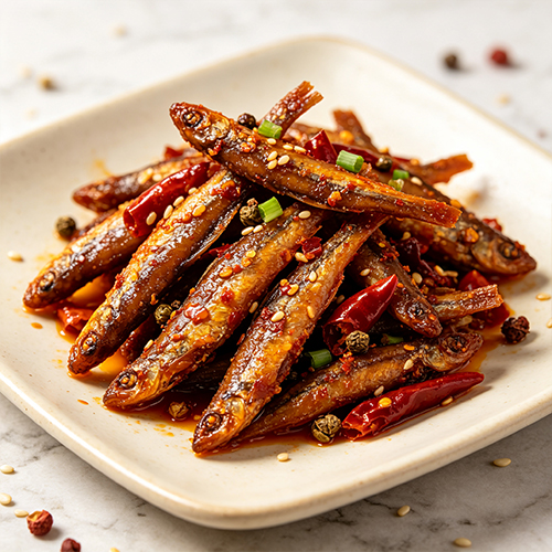 小鱼仔自动化包装解决方案｜香辣小鱼干、即食水产零食给袋式真空包装工艺