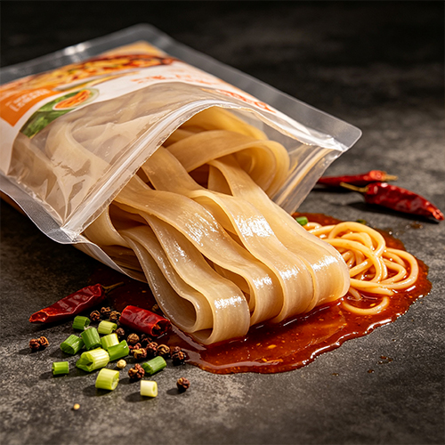 火锅川粉自动化包装解决方案｜宽粉、红薯粉、湿粉、速食食材给袋式真空包装工艺